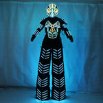 Load image into Gallery viewer, Traje De Robot LED Stilts Walker LED Light Robot Costume Clothing Event Kryoman Costume Led Disfraz De Robot

