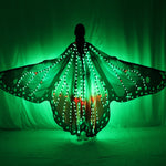 Load image into Gallery viewer, Belly Dance Wing Butterfly Halloween Full Color Pixel Smart LED Wings Girls Dance Cloak Accessories Props Stage
