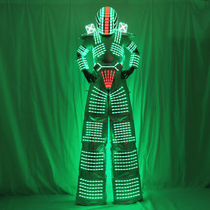 Traje de Robot LED Suit laser Costume Vêtements utilisés avec High Heel Predator led Costume Laser Gloves