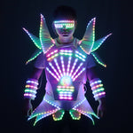 Load image into Gallery viewer, Full Color LED Robot Suit Technology Futuristic Stage Performance Catwalk Stage Dance Event Evening for DJ Bars Party Music Show
