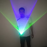 Carica l&#39;immagine nel visualizzatore di Gallery, I guanti di Rotazione di Cannone Laser Portatili Verdi azzurri hanno CONDOTTO la Mostra di Laser di Partito di Dancing Club Pub di DISC-JOCKEY di luce di palma gyro
