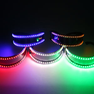 LED Glasse Laser Gloves for Nightclub Nerformers Party Dancing Glowing Spiderman Mask Glasses