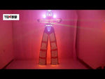 Carica e avvia il video nel visualizzatore di galleria, Traje de Robot LED Trampoli Walker LED Light Robot Suit Costume Abbigliamento Evento Kryoman Costume Led Disfraz De Robot
