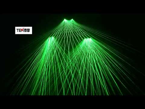 Occhiali laser verdi Light Dancing Stage Show DJ Club Party Guanti verdi Show Laserman Multi Travi