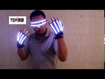 Laden und Abspielen von Videos im Galerie-Viewer,Helle LED Bühne Kostüme LED Handschuhe leuchtende Gläser Laser Bühne Requisiten Party liefert
