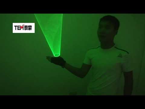 Green Laser Whirlwind Cannone laser portatile per DJ Dancing Club Laser rotante Guanti Light Pub Party Laser Show