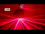 تحميل وتشغيل الفيديو في عارض المعرض ،حزام الليزر الأحمر LED متوهجة جيردل الرقص ملابس ليزر رجل سترة البدلة
