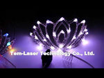 Load and play video in Gallery viewer, Ballroom Dance Led Costumes Luminous Crown Wedding Party Stage Costumes Singer Dj Led Headwear Valentine&#39;s Day Girl Gift
