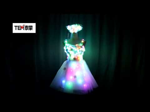 Braut leuchten leuchtende Kleidung LED-Kostüm Ballett Tutu Led Kleider für Tanzröcke Hochzeitsfeier