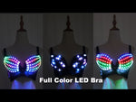 Carica e avvia il video nel visualizzatore di galleria, Full Color Pixel LED Bra DJ Club Luminous Underwear Led Costume Party Dress Dancing Belly Dance Wear Fancy Party Dress
