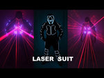 Charger et lire la vidéo dans la visionneuse de la Galerie, Red Laser Battle Suit LED Costumes Clothes Bar Nightclub DJ Lights Luminous Stage Dance Performance
