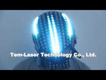 Laden und Abspielen von Videos im Galerie-Viewer,LED Helm Einhorn Helm Monochrom Vollfarbige leuchtende Rennhelme Wasserfall Effekt Glowing Party DJ Robot
