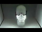 Cargar y reproducir el video en el visor de la galería, Máscaras de luz LED brillante Hero Face Guard PVC Masquerade Party Halloween Birthday LED Máscaras
