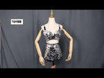 Load and play video in Gallery viewer, Nighclub Mirror Costume GoGo Dance Wear Discoteca Adult Sexy Bikini Bar DS Leading Dance Costume
