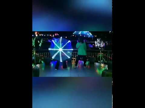Ombrello a LED Puntelli da palcoscenico Isis Wings Laser Performance Women Danza del ventre Come regali di Favolook Accessori per costumi Danza