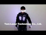 Load and play video in Gallery viewer, Fashion LED Armor Light Up Jackets Costume Glove Glasses Led Outfit Clothes Led Suit for LED Robot Suits

