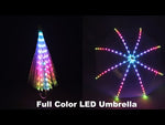 Cargar y reproducir el video en el visor de la galería, Full Color Women Belly Dance LED Light Umbrella Stage Props As Favolook Gifts Costume Accessories Dance Led 300 Modes
