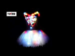 Laden und Abspielen von Videos im Galerie-Viewer,Klassische Erwachsenen-Camisole Riemen Leder Ballett-LED-Rock Tutu White Swan Lake LED-Leuchtenden Kostüm, Leuchten, Leuchtende Kleidung
