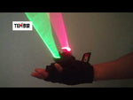 Load and play video in Gallery viewer, Laser Vortex Gloves Auto Green Rotating Vortex Laser Glove for Dance Party DJ Club Laser Show
